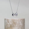 Bow Tie Pasta Silver Necklace