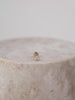Bezel Diamond 14K Solid Gold Flat Back Earring