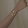 Pave Link Chain 14K Gold Vermeil Tennis Bracelet