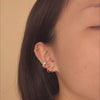 Classic Gold 7mm Baby Huggie Earrings