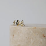 Bow Tie Pasta Gold Stud Earrings | Wanderlust + Co