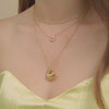 Fortune Cookie Gold Locket Necklace