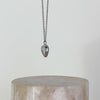 Heart Mother Of Pearl Silver Locket Necklace