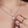 Libra Zodiac Mother of Pearl 925 Sterling Silver Pendant
