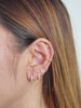 Pave Drop Chain Gold Ear Cuff