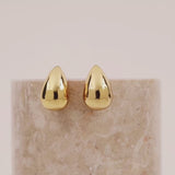 Teardrop Classic Gold 20mm Stud Earrings