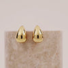 Teardrop Classic Gold 20mm Stud Earrings