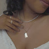 Pave 18K Gold Vermeil Tennis Necklace
