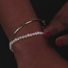 Beaded Pearl Gold Bracelet