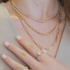 Petite Link Anchor 14K Gold Vermeil Necklace