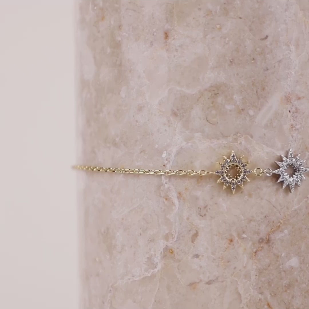 Sunlit Trio Gold Bracelet | Wanderlust + Co