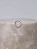 Eternity Diamond Pave 14K Solid Gold Clicker Hoop Earring