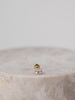Cluster Diamond & Moonstone 14K Solid Gold Flat Back Earring
