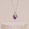 Healing Amethyst Silver Locket Necklace | Wanderlust + Co