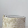 Mushroom Silver Flat Back Earring