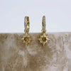 Sunseeker Charm Gold Huggie Earrings