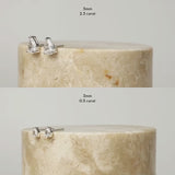 Teardrop Silver Stud Earrings | Wanderlust + Co