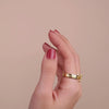 Daisy Spinning Gold Ring