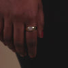 Rose Quartz Gemstone Aura 14K Gold Vermeil Ring