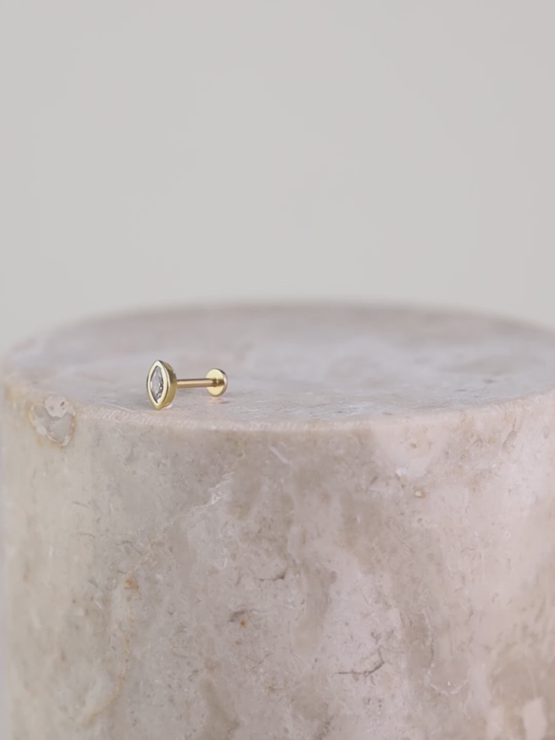 Marquise Bezel Gold Flat Back | Wanderlust + Co