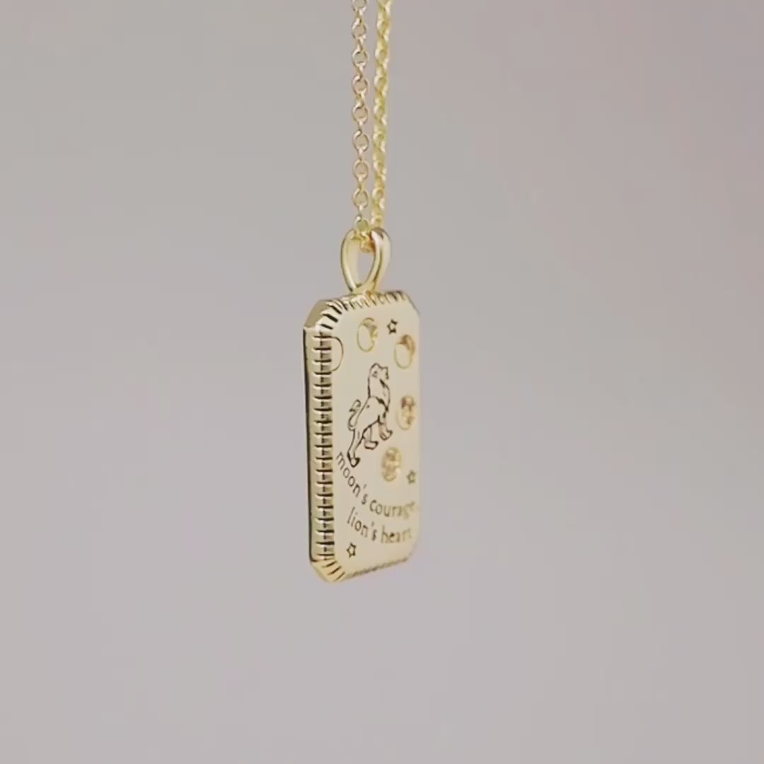 Lion Heart Gold Necklace | Wanderlust + Co
