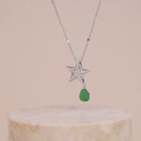 Starfish Aventurine Silver Necklace | Wanderlust + Co