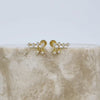 Brilliant Gems 14K Gold Vermeil Flat Back Earrings