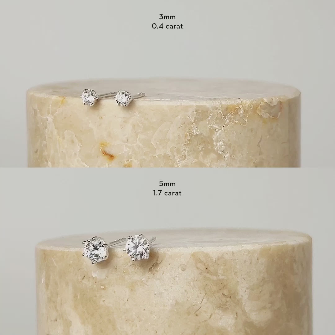 Brilliant Silver Stud Earrings | Wanderlust + Co