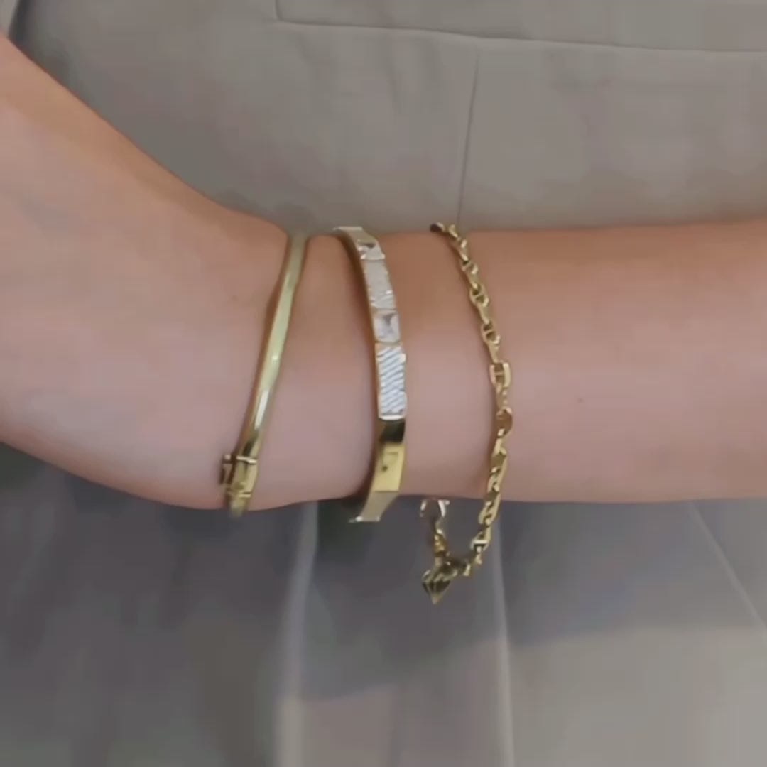 Petite Link Anchor 14K Gold Vermeil Bracelet | Wanderlust + Co
