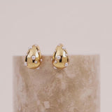 Teardrop Pearl Gold 20mm Stud Earrings | Wanderlust + Co