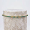 Pave 14K Gold Vermeil Emerald Tennis Bracelet