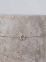Petite Sunseeker Diamond Pave 14K Solid Gold Bracelet | Wanderlust + Co