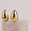 Teardrop Classic Gold 30mm Stud Earrings