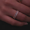 Pave Marquise 14K Gold Vermeil Ring