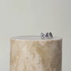 Bow Tie Pasta Silver Stud Earrings