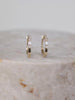 Classic Diamond Baguette 14K Solid Gold 8mm Baby Huggie Earrings
