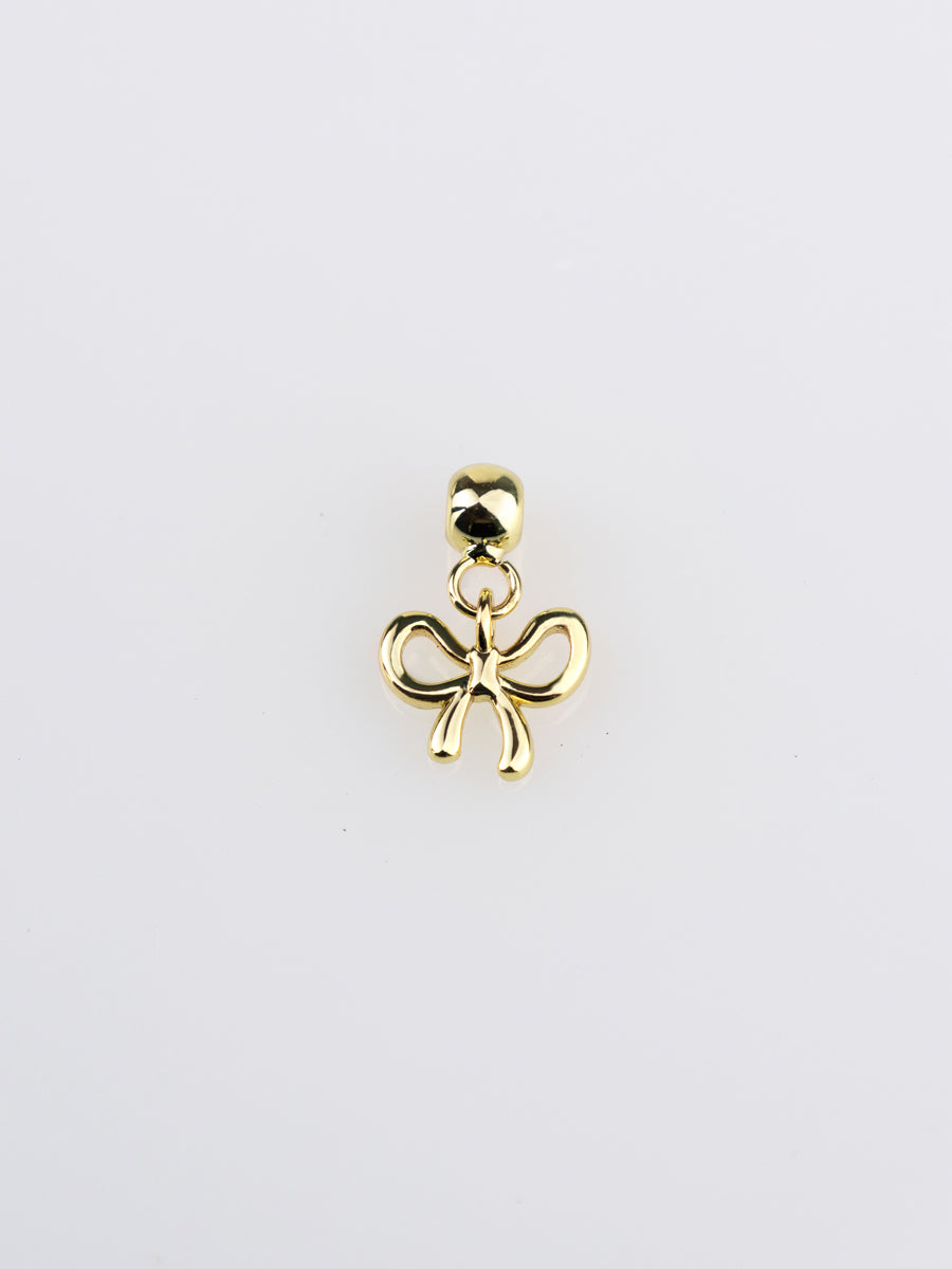 Bow Gold Drop Charm | Wanderlust + Co