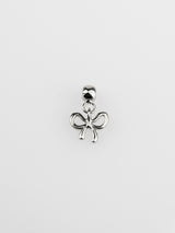 Bow Silver Drop Charm | Wanderlust + Co