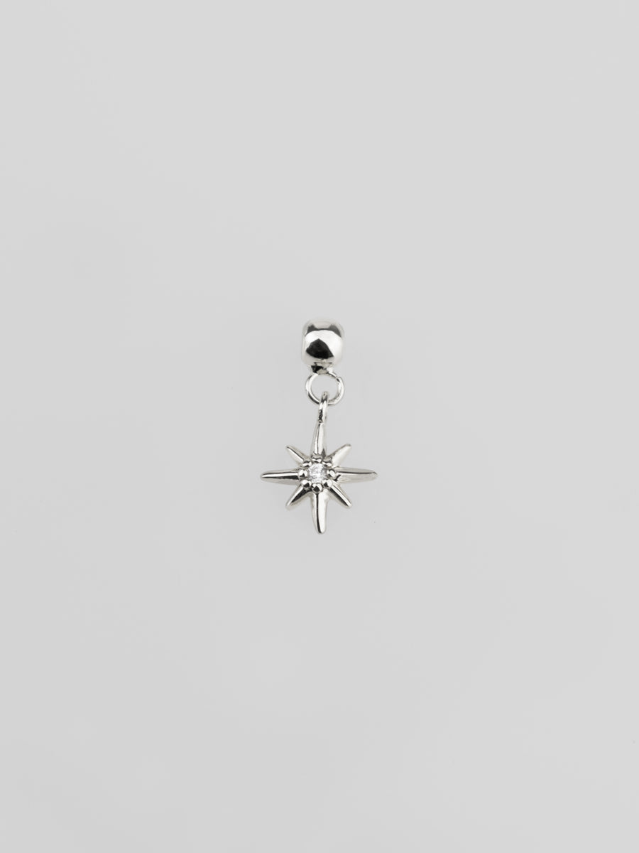 Sparkle Silver Drop Charm | Wanderlust + Co