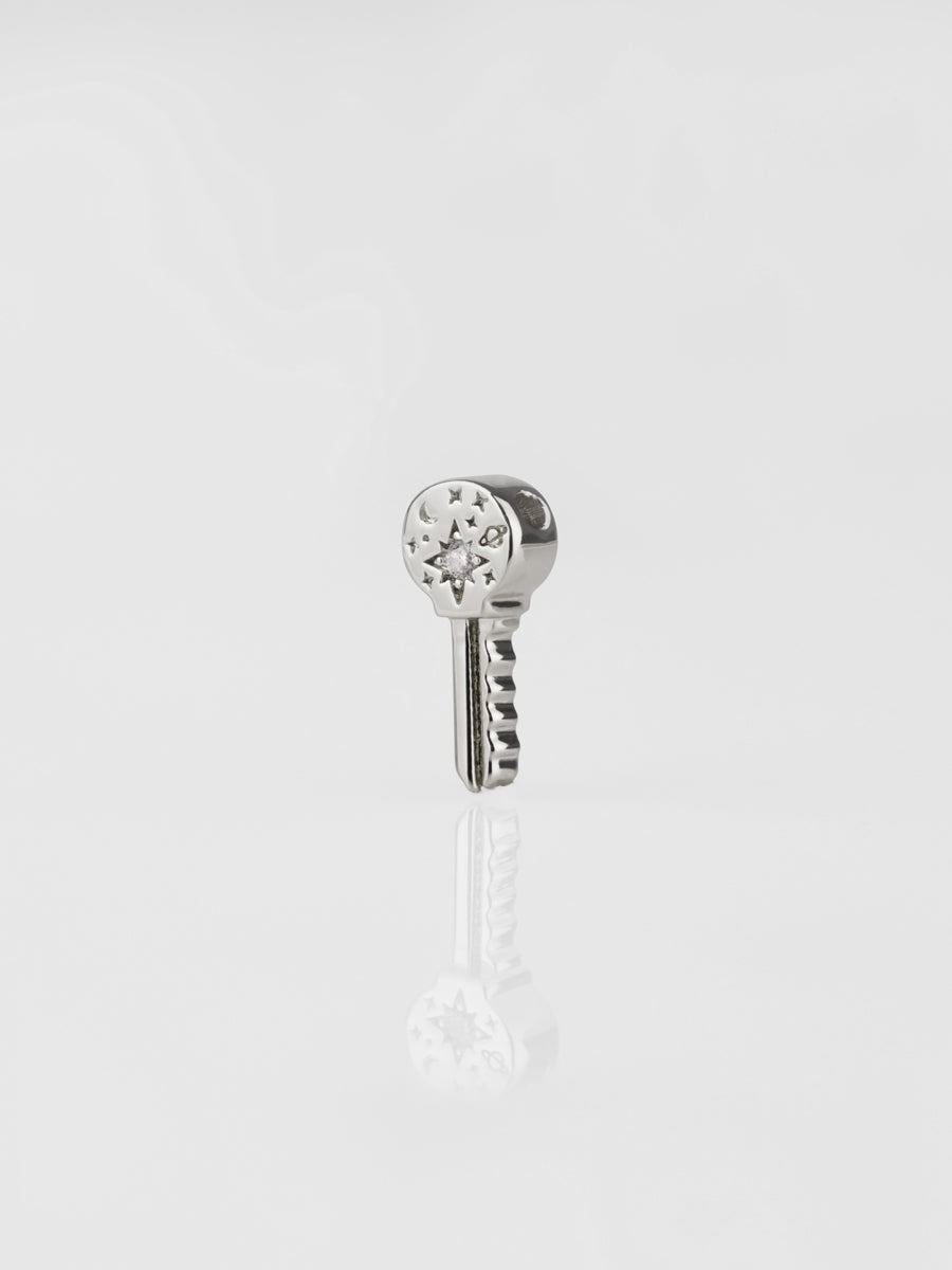 Universe Key Silver Charm | Wanderlust + Co