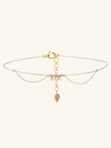 Starry Skies Gold Sterling Silver Anklet - Wanderlust + Co