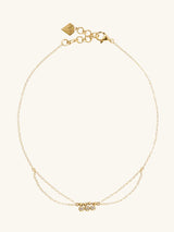 Starry Skies Gold Sterling Silver Anklet - Wanderlust + Co