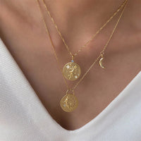 Selene Goddess Luna Gold Necklace | Wanderlust + Co