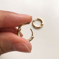 Classic Gold 10mm Huggie Earrings | Wanderlust + Co