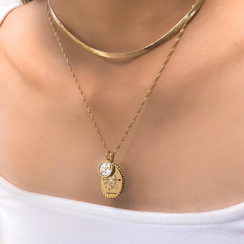 SAGITTARIUS NECKLACE - 14K GOLD – Too Dreamy Jewelry