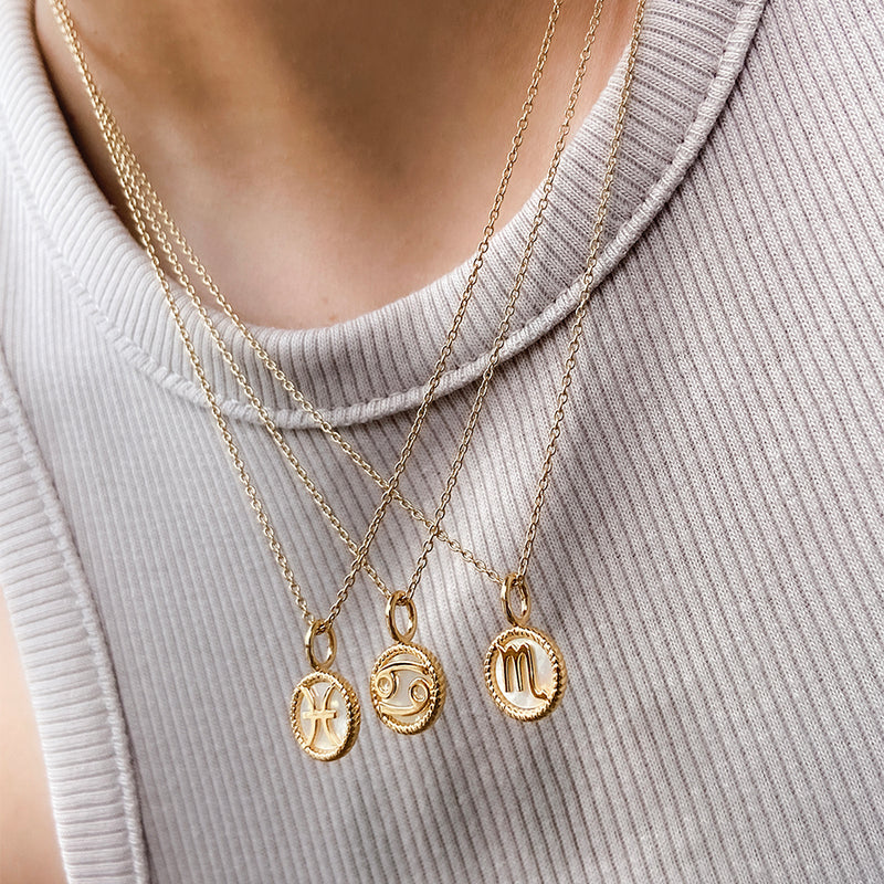 Gold deals cancer necklace