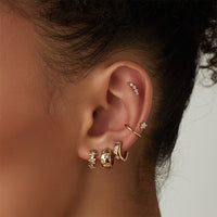 Constellation Gold 7mm Baby Huggie Earrings | Wanderlust + Co