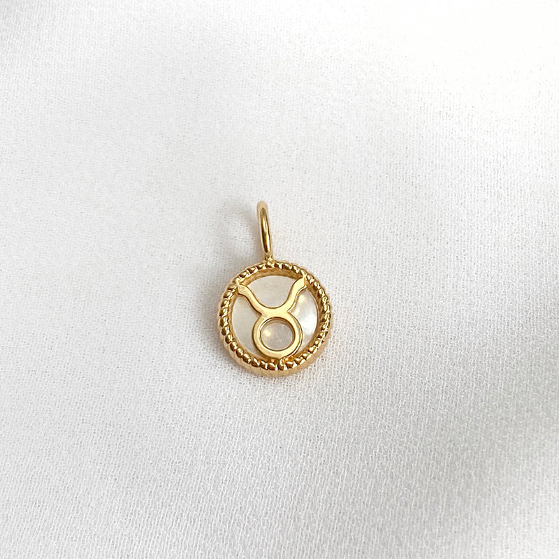 Ikuma Canadian Diamond Taurus Zodiac Necklace, 14K Yellow Gold
