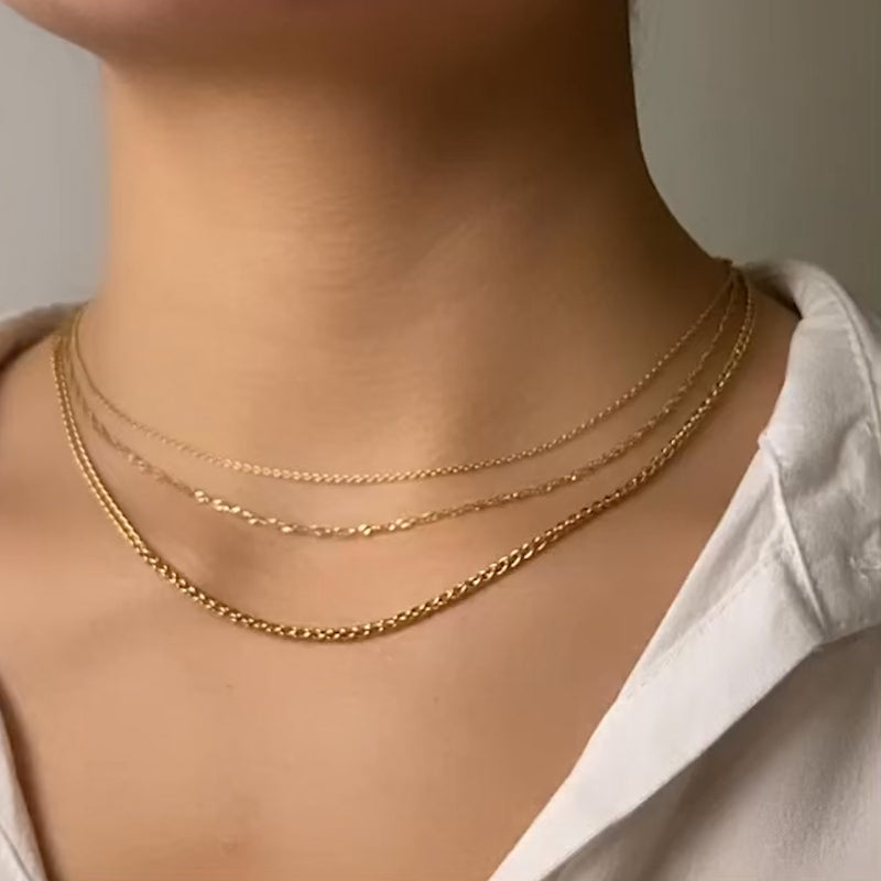 Gold chain choker 14k sale