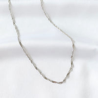 Sterling Silver Twist Chain Necklace | Wanderlust + Co